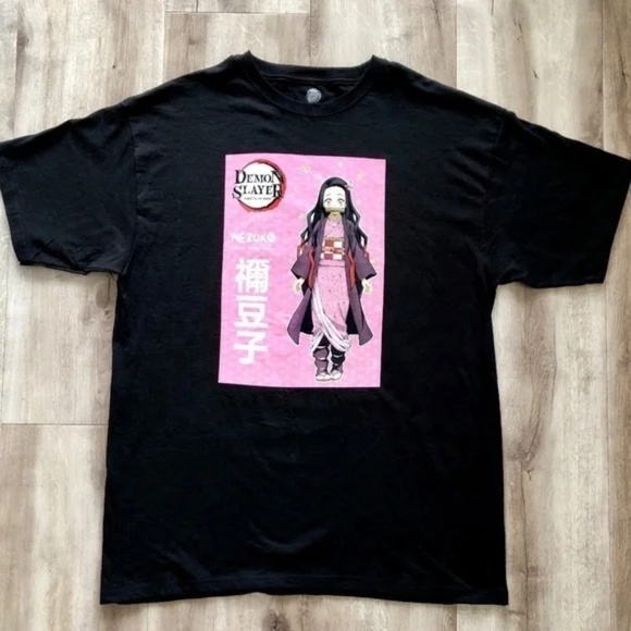 Demon Slayer, NEZUKO KAMADO, T Shirt, Anime, Shirt, Black, XL, Nice Condition - Picture 3 of 5